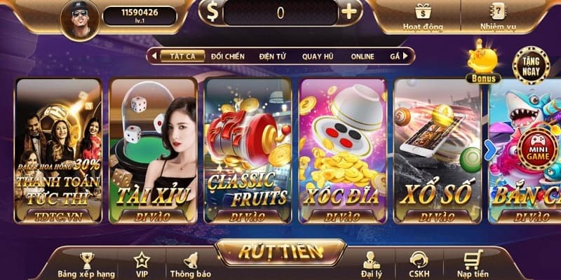 Thư viện game đặc sắc với đa dạng thể loại 