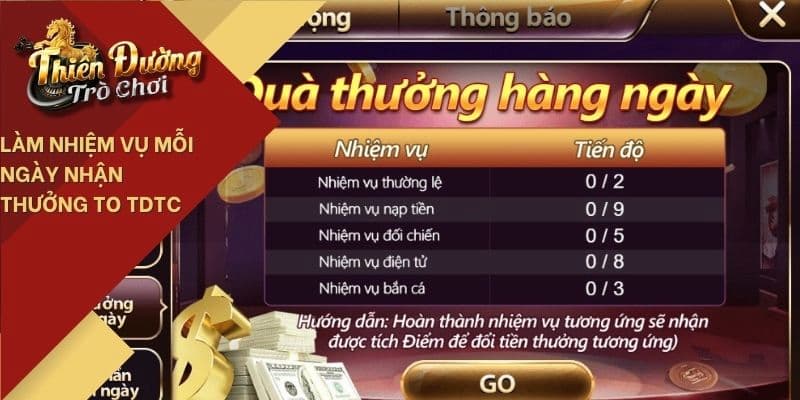 Nhận khuyến mãi TDTC thưởng mỗi ngày