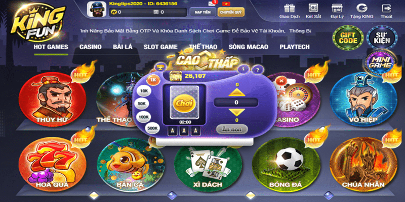 Dễ dàng thắng cược cùng game cao thấp